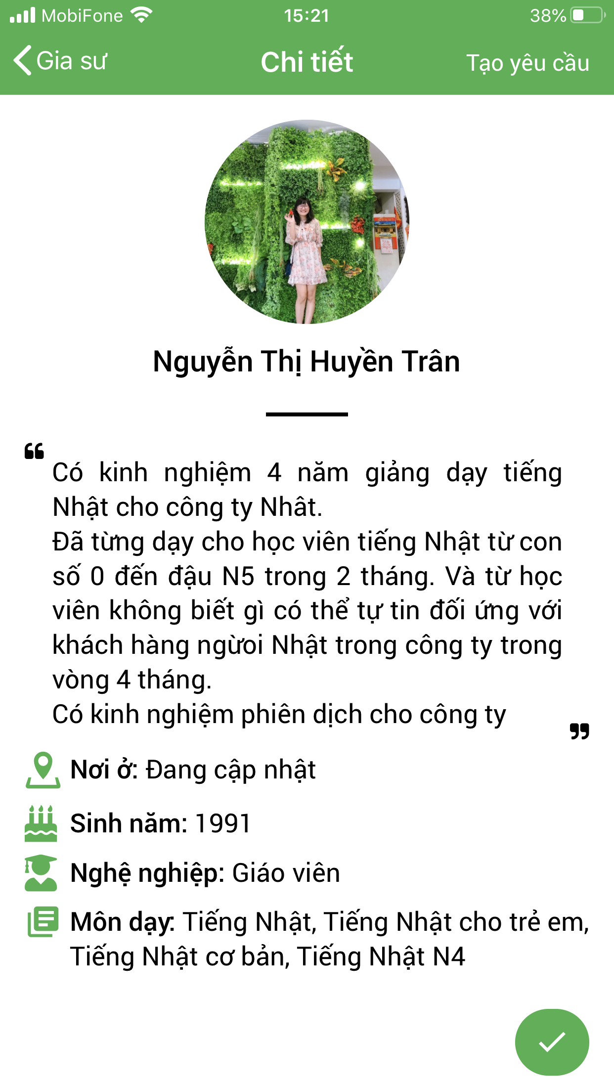 dạy kèm tiếng nhật